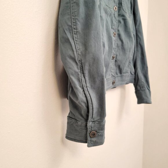 Kuhl Kultivatr Women's Twill Button Up Jacket Large Stretch Eucalyptus Blue - Picture 5 of 13